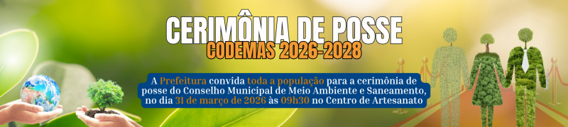 Prefeitura convida para cerimônia de posse do CODEMAS