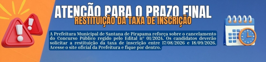 ATENÇÃO CANDIDATOS!
