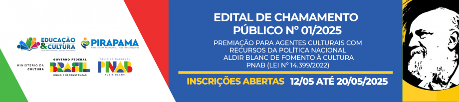 Edital de Premiação para Agentes Culturais