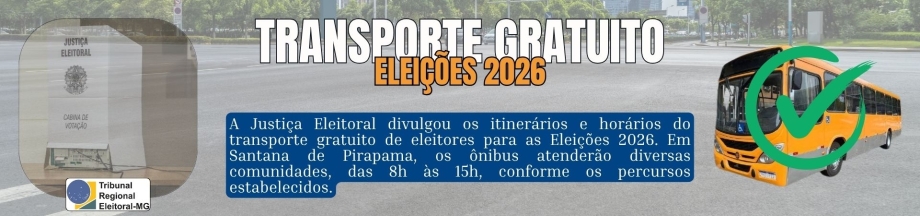 TRANSPORTE GRATUITO DE ELEITORES – ELEIÇÕES 2026