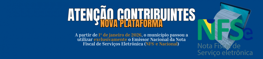Novo sistema de emissão de NFS-e entra em vigor em Santana de Pirapama